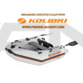 KOLIBRI - Надуваема моторна лодка с твърдо дъно KM-200 SC Standard - светло сива